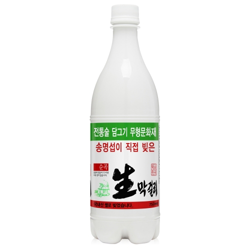 술마켓 태인주조 송명섭막걸리 6도 750ml x15병 박스상품 캠핑 모임 대용량