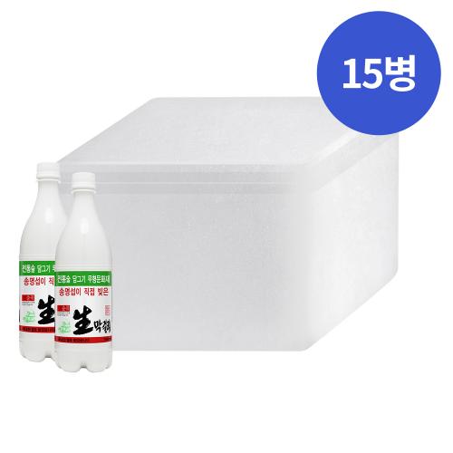 술마켓 태인주조 송명섭막걸리 6도 750ml x15병 박스상품 캠핑 모임 대용량
