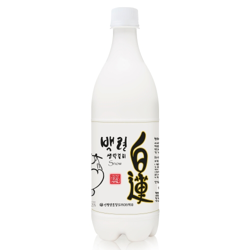 술마켓 신평양조 백련생막걸리 스노우 6도 750ml x15병 박스상품 캠핑 모임 대용량