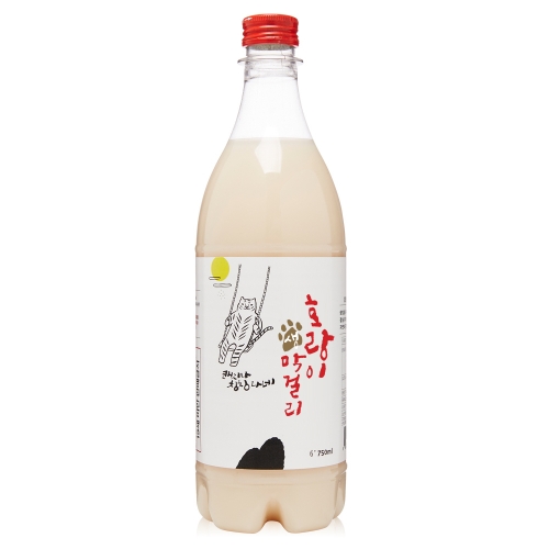 술마켓 배혜정도가 농업법인 호랑이 생 막걸리 6도 750ml x15병 박스상품 캠핑 모임 대용량