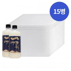 술마켓 담양 죽향도가 대대포 생 막걸리 6도 600ml x15병 박스상품 캠핑 모임 대용량