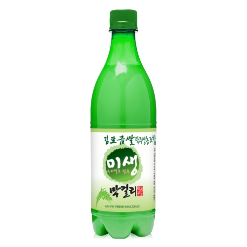 술마켓 김포탁주 김포금쌀 미생 생막걸리 6도 750ml x15병 박스상품 캠핑 모임 대용량