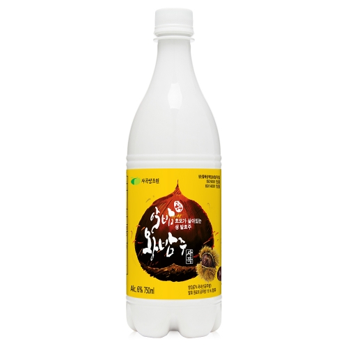 술마켓 사곡양조장 공주 알밤주6도 750ml x15병 박스상품 캠핑 모임 대용량 막걸리형 전통주