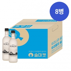 술마켓 40240 독도소주 17도 375ml x8입 박스상품 캠핑 모임 대용량 해양심층수