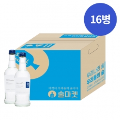 술마켓 배상면주가 느린마을증류주 16.9도 330ml x16병 박스상품 캠핑 모임 대용량