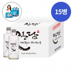 [말짱행사]술마켓 착한농부 밀담 17도 360ml  x15병 박스상품 캠핑 모임 대용량 단수수 럼