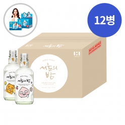 [말짱행사]술마켓 더한 서울의밤 매실증류주25도 375ml x12병 박스상품 캠핑 모임 대용량