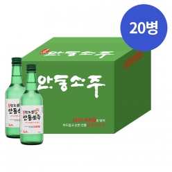 술마켓 명품 안동소주 참조은 안동쏘주 16.9도 360ml x 20병 박스상품 캠핑 모임 대용량