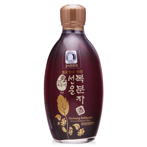술마켓 서해안 복분자주 선운 13도 375ML x12입 박스상품 캠핑 모임 대용량 고창 과실주