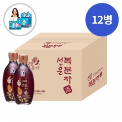 [말짱행사]술마켓 서해안 복분자주 선운 13도 375ML x12입 박스상품 캠핑 모임 대용량 고창 과실주