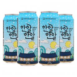 술마켓 파머스맥주 한알한알 4.5도 500ml 라거형전통주 x 4병 수제맥주