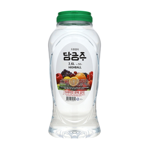술마켓 아름주가 도원결의 담금주 50도 3600ml x4병 박스상품 대용량