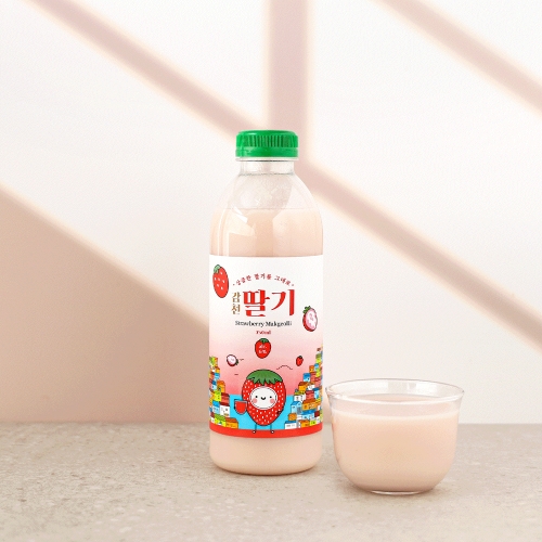 술마켓 벗드림 감천 딸기막걸리 6도 750ml 딸기막걸리