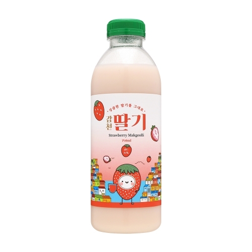 술마켓 벗드림 감천 딸기막걸리 6도 750ml 딸기막걸리
