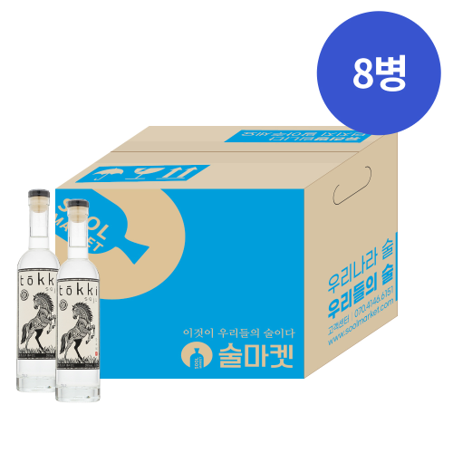 토끼소주 화이트 23도 375ml x 8병 박스상품 캠핑 모임 대용량