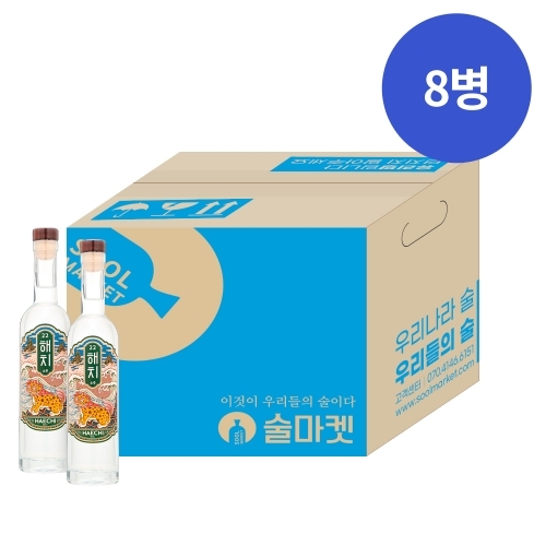 술마켓 해치소주 22도 375ml x 8병 박스상품 캠핑 모임 대용량