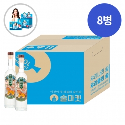 [말짱행사]술마켓 해치소주 22도 375ml x 8병 박스상품 캠핑 모임 대용량