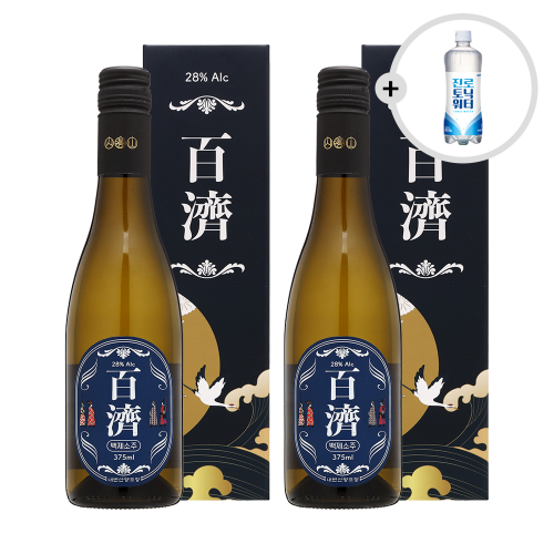 내변산 프리미엄 백제소주 28도 375ml x 2병 토닉 증정 옹기숙성