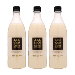 술마켓 배상면주가 느린마을막걸리 6도 750ml x3병 무아스파탐
