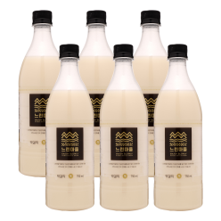 술마켓 배상면주가 느린마을막걸리 6도 750ml x6병 무아스파탐