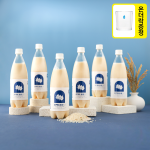 술마켓 세번빚은 살맛나네8.0 750ml 6병 온더락잔 막걸리 세트