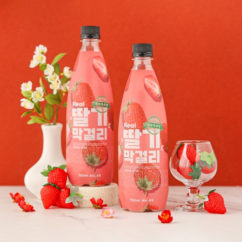 술마켓 성수주조 리얼 딸기막걸리 6도 750ml x 3병