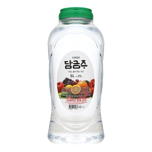 술마켓 아름주가 도원결의 담금주 35도 5000ml 무감미 쌀증류원액