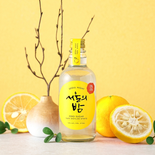 술마켓 더한 서울의밤 유자스피릿토닉워터세트 16도 375ml 유자증류주,토닉600
