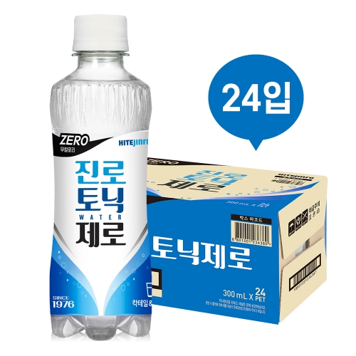 술마켓 하이트진로 토닉워터 제로칼로리 300ml x24개 1박스상품