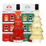 술마켓 미르아토 크리스마스트리와인세트 745ml X 2병 로제1,샤인1 LED코르크전구증정