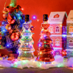 술마켓 미르아토 크리스마스트리와인세트 745ml X 2병 로제1,샤인1 LED코르크전구증정