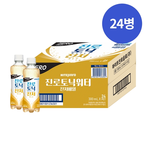 술마켓 하이트진로 진저에일 토닉워터제로 300ml 하이볼 x 24개 1박스상품