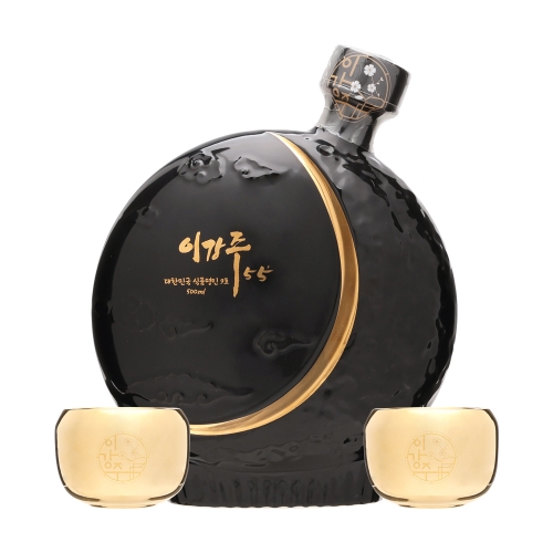 술마켓 프리미엄 전주이강주 달병도자기세트 55도 500ml 금잔2