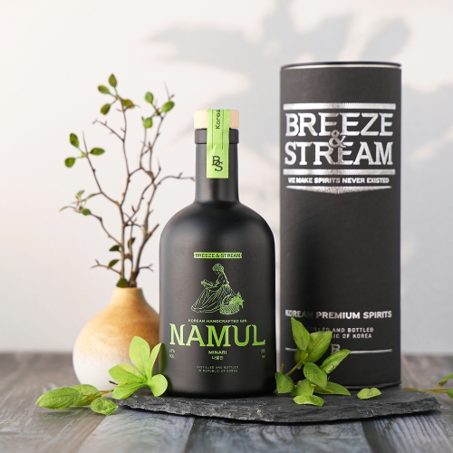 술마켓 브리즈앤스트림 나물 진 47도 375ml 산나물 진 지관통