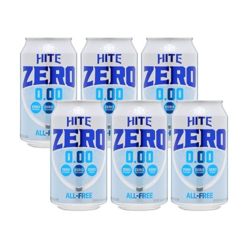 술마켓 진로 하이트제로 355ml 6캔 무알콜