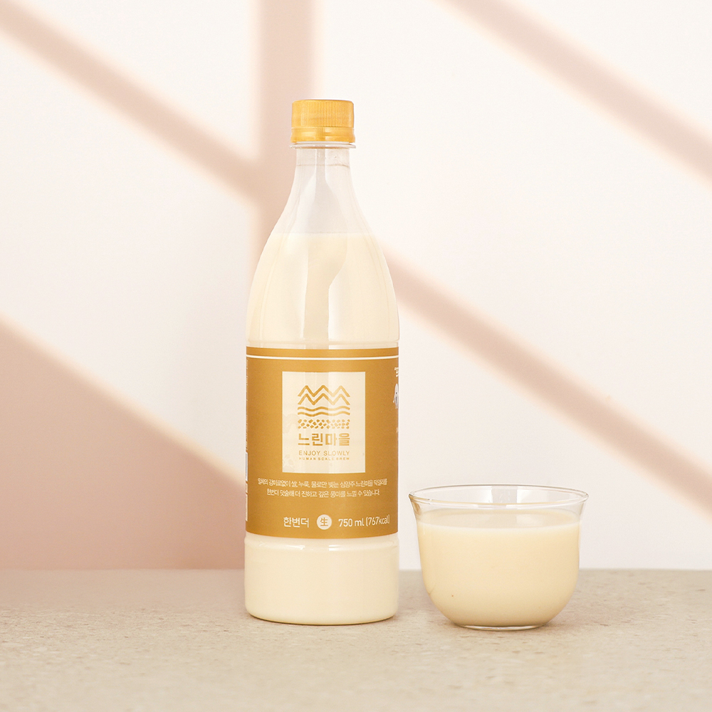 술마켓 배상면주가 느린마을막걸리 한번더 11도 750ml 사양주 무아스파탐