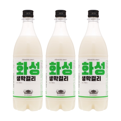 술마켓 배혜정도가 화성생막걸리 6도 750mlx3병