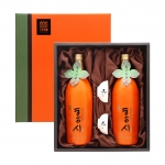 술마켓 배상면 홍시과실주세트 12도 700mlx2 전용잔 2