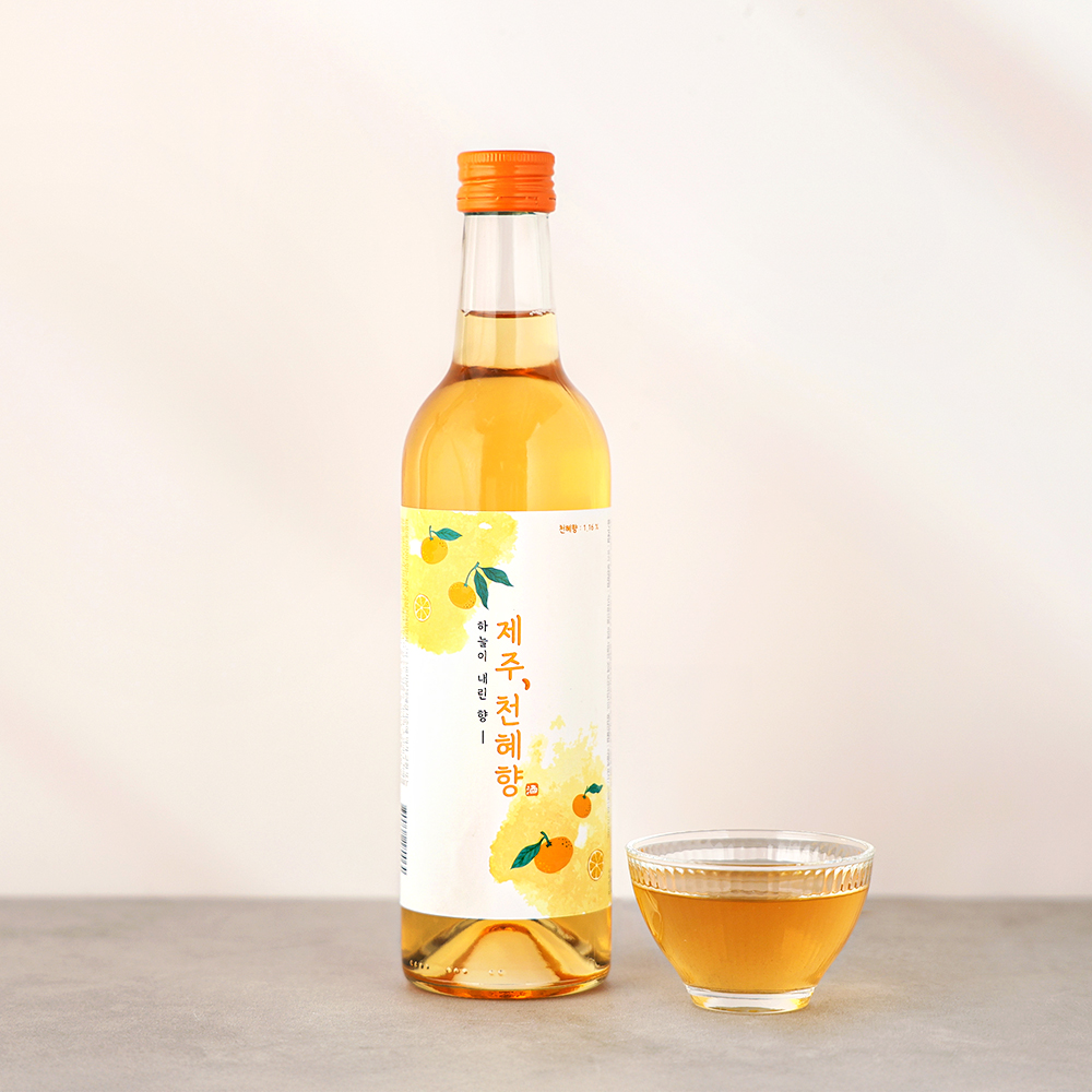 술마켓 제주왕지케 제주천혜향 14도 375ml 천혜향와인