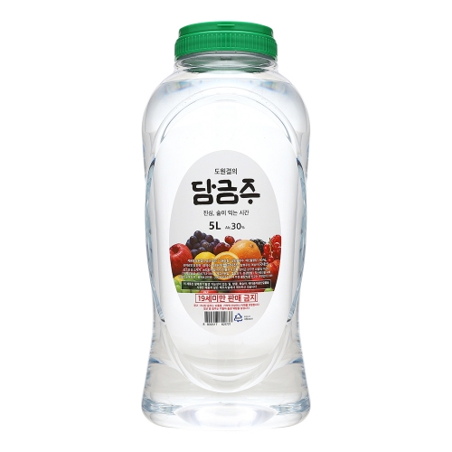 술마켓 아름주가 도원결의 담금주 30도 5000ml x 3병 박스상품 대용량