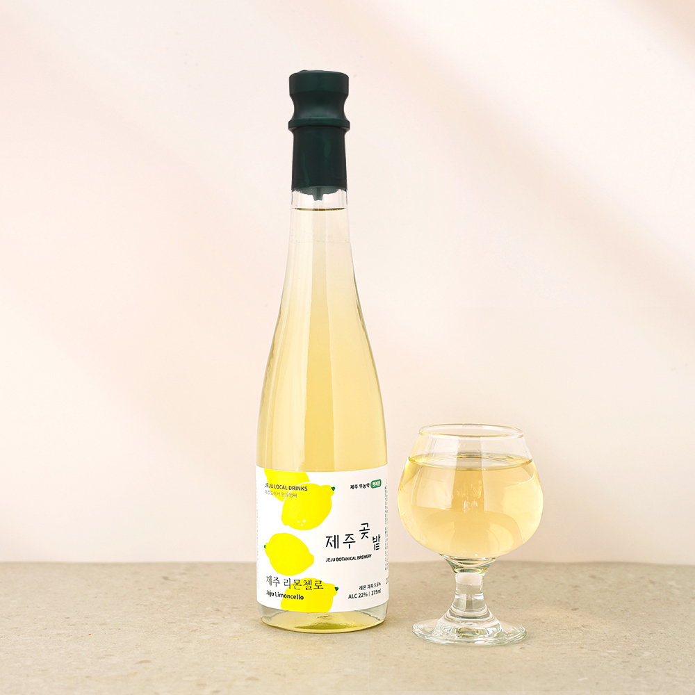 술마켓 제주곶밭 제주 리몬첼로 22도 375ml 제주레몬주