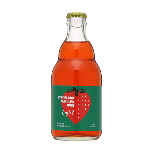 술마켓 솔티마을 오롯이 딸기스파클링와인 라이트 4.5도 330ml