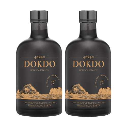술마켓 40240 독도소주 37도 375ml x 2병 샌프란시스코 월드스프릿 골드메달수상 기념