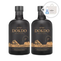 술마켓 40240 독도소주 37도 375ml x 2병 샌프란시스코 월드스프릿 골드메달 토닉, 에코백 증정