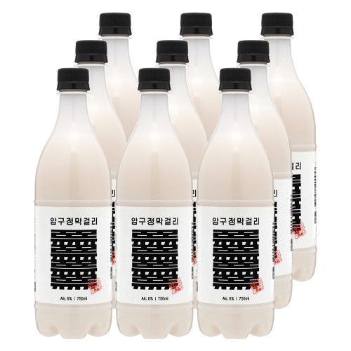 술마켓 압구정막걸리 류 6도 750mlx9 김재중막걸리