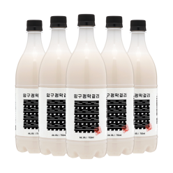 술마켓 압구정막걸리 류 6도 750mlx5병 김재중막걸리