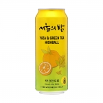 술마켓 더한 서울의밤 유자&녹차하이볼 5도 500ml 하동녹차,고흥유자