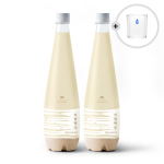 술마켓 프리미엄 지평탁주 12도 750mlx2 누룩 블렌딩 발효_온더락잔