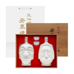 술마켓 김연박명인 민속주안동소주 탈1호세트 45도 400mlx2 양반탈,부네탈 조옥화1대명인