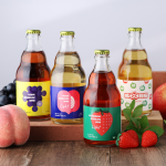 술마켓 무료배송 솔티마을 오롯이 스파클링와인세트 4.5도 330mlx4 복숭아,사과,딸기,포도